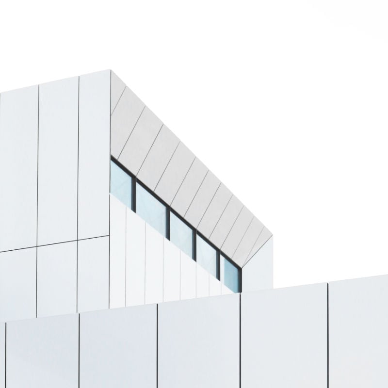 White modern building